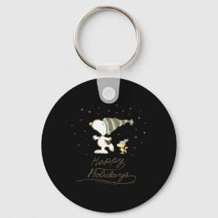 Peanuts Winter Skating  Key Ring