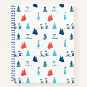 Peanuts   Winter Skiing the Slopes Pattern Notebook