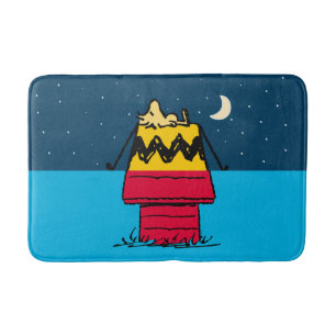 Peanuts   Woodstock Camping Half & Half Bath Mat