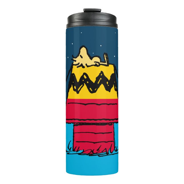 Peanuts | Woodstock Camping Half & Half Thermal Tumbler (Front)