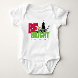Peanuts Woodstock Christmas Be Bright Baby Bodysuit