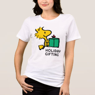 Peanuts   Woodstock Christmas Gift Tri-Blend Shirt