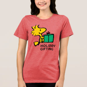 Peanuts   Woodstock Christmas Gift Tri-Blend Shirt