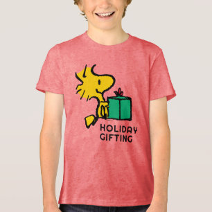 Peanuts Woodstock Christmas Gift Tri-Blend Shirt