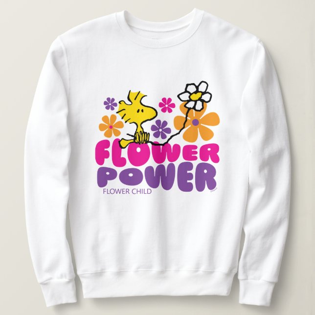 Peanuts | Woodstock Flower Power Sweatshirt (Design Front)