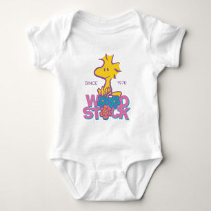 Peanuts   Woodstock Flowers Baby Bodysuit