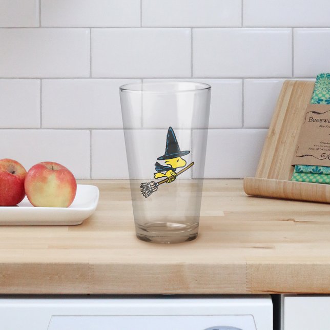 Peanuts | Woodstock Halloween Witch Glass (Glass on counter)