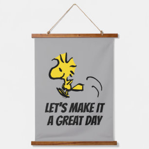 Peanuts   Woodstock Jumping Hanging Tapestry