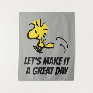 Peanuts   Woodstock Jumping Tapestry