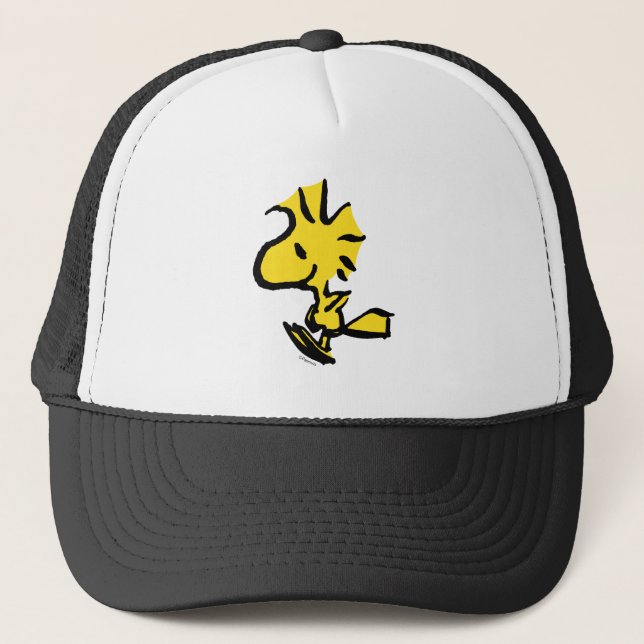 Peanuts | Woodstock Jumping Trucker Hat (Front)