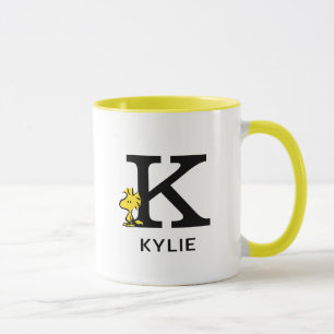 Peanuts   Woodstock Name & Monogram K Mug