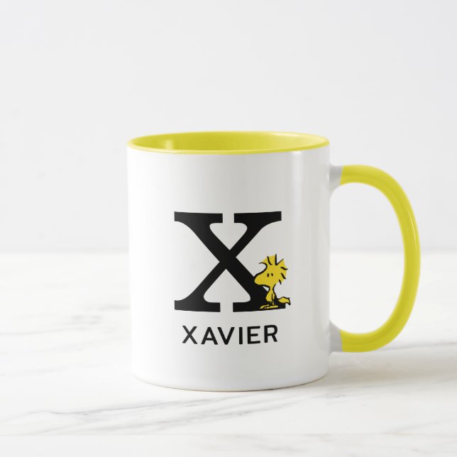 Peanuts | Woodstock Name & Monogram X Mug (Right)