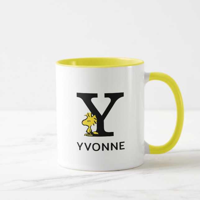 Peanuts | Woodstock Name & Monogram Y Mug (Right)