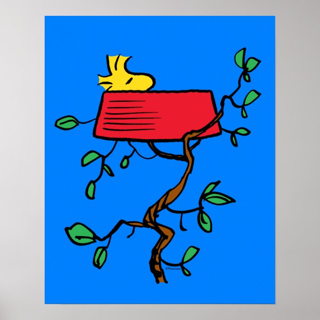 Peanuts | Woodstock Napping in Snoopy's Dish Poster (Front)