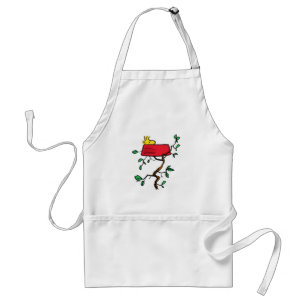 Peanuts Woodstock Napping in Snoopy's Dish Standard Apron