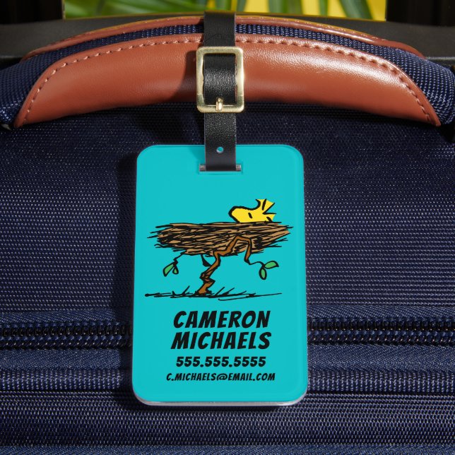 Peanuts | Woodstock Napping Luggage Tag (Front Insitu 2)