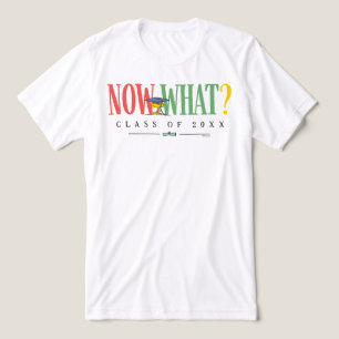 Peanuts Woodstock Now What Graduation Funny Quote Tri-Blend Shirt