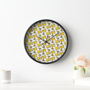 Peanuts   Woodstock Pattern Clock