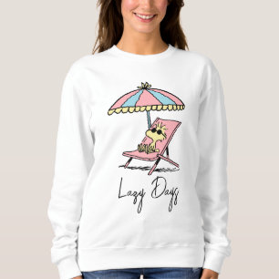 PEANUTS Woodstock Relaxing at the Beach Sweatshirt