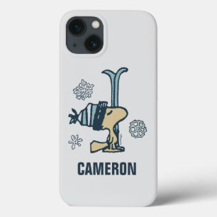 Peanuts   Woodstock Ski Pro   Add Your Name iPhone 13 Case