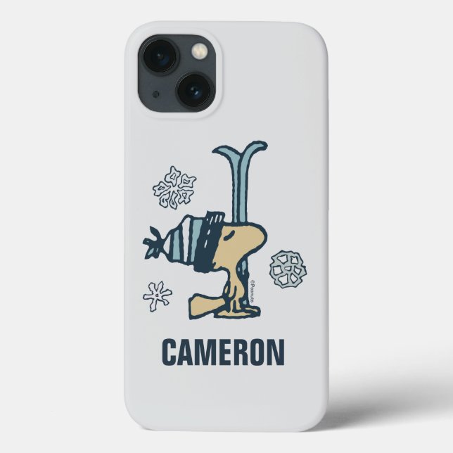 Peanuts | Woodstock Ski Pro | Add Your Name Case-Mate iPhone Case (Back)
