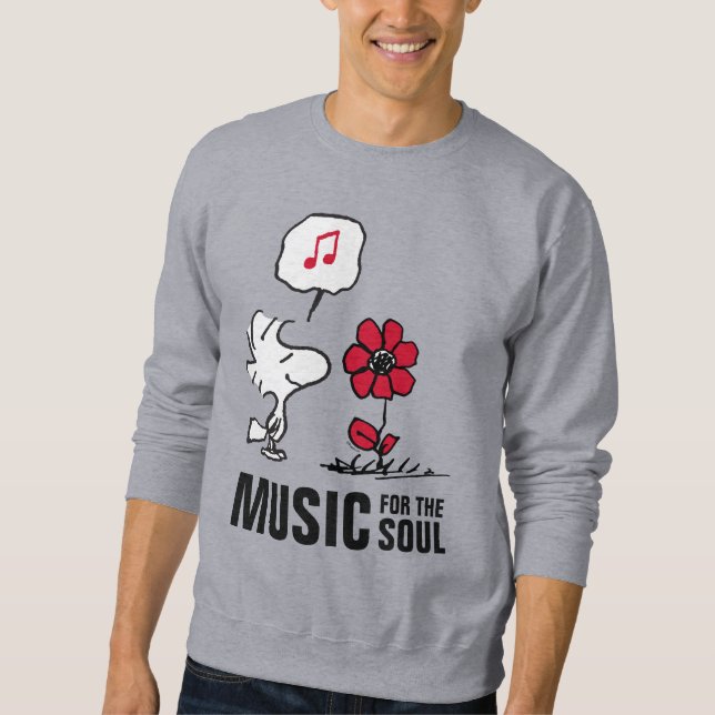 Peanuts | Woodstock Smelling the Flowers Sweatshirt (Front)