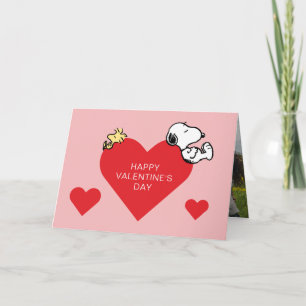 Peanuts   Woodstock & Snoopy Valentine Holiday Card