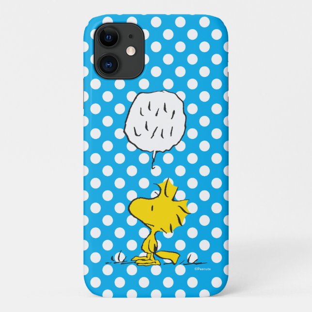 Peanuts | Woodstock Speaks & Polka Dots Case-Mate iPhone Case (Back)