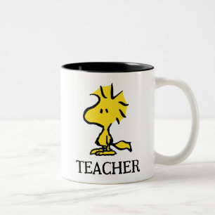 Peanuts Woodstock Teacher Two-Tone Coffee Mug
