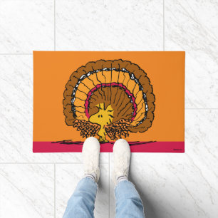 Peanuts Woodstock Turkey Thanksgiving Doormat