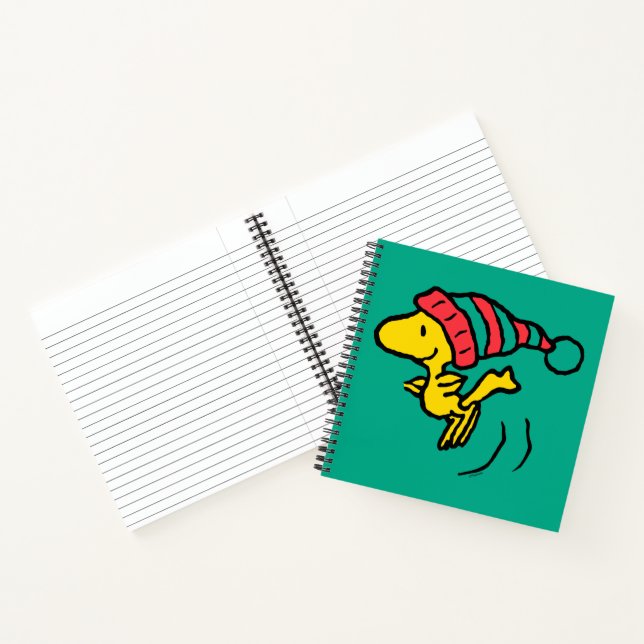Peanuts | Woodstock Winter Beanie Cap Notebook (Inside)