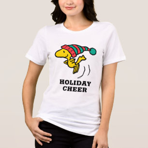 Peanuts   Woodstock Winter Beanie Cap Tri-Blend Shirt