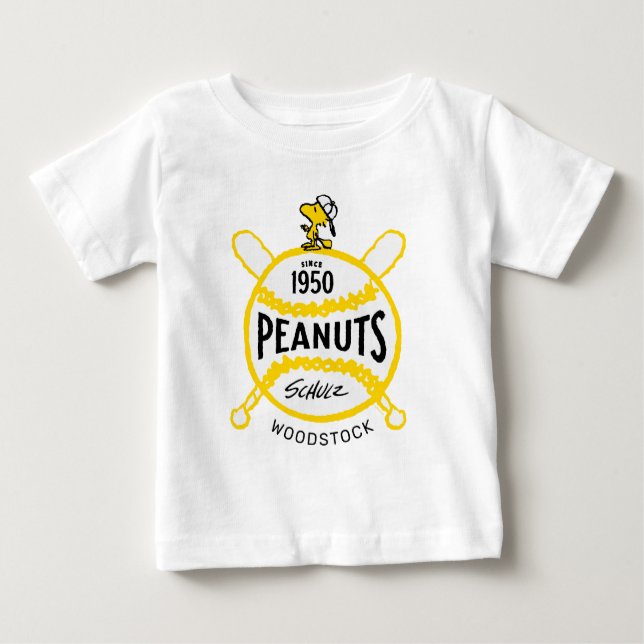 Peanuts | WoodstockPeanuts Baseball Since 1950 Baby T-Shirt (Front)