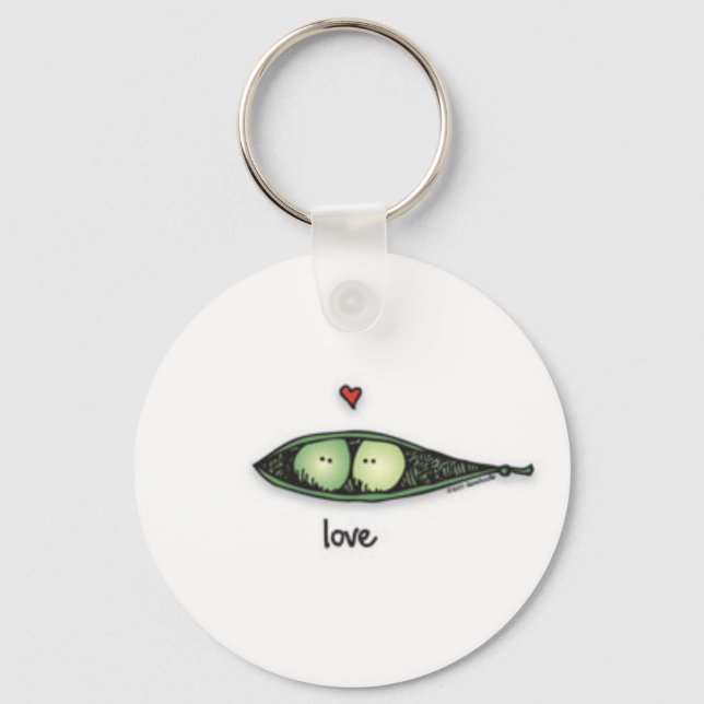Peapod Love Key Ring (Front)
