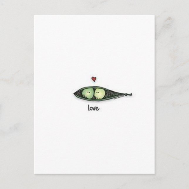 Peapod Love Postcard (Front)