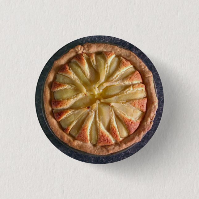 Pear and Almond Tart 3 Cm Round Badge (Front)