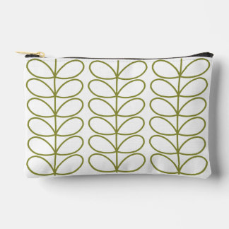 Pear and white Linear Stem Slate Accessory Pouch
