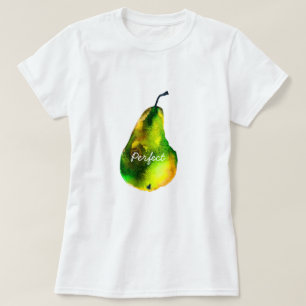 Pear art cute watercolor fruit T-Shirt