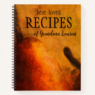 Pear Art Personalized Recipe Book