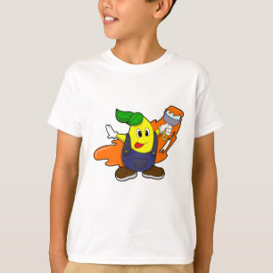 Pear as Painter with Paint brush T-Shirt