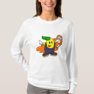 Pear as Painter with Paint brush T-Shirt