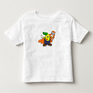 Pear as Painter with Paint brush Toddler T-Shirt