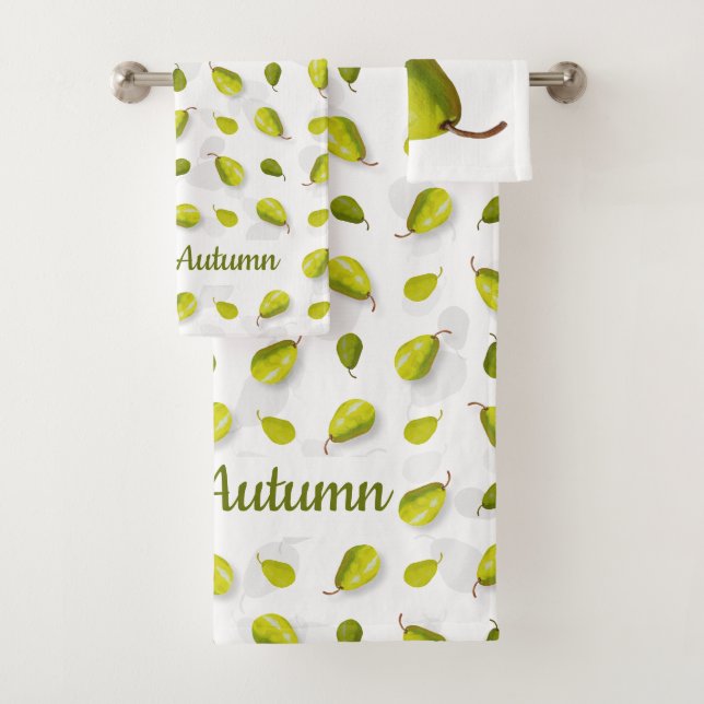 Pear Bath Towels (Insitu)