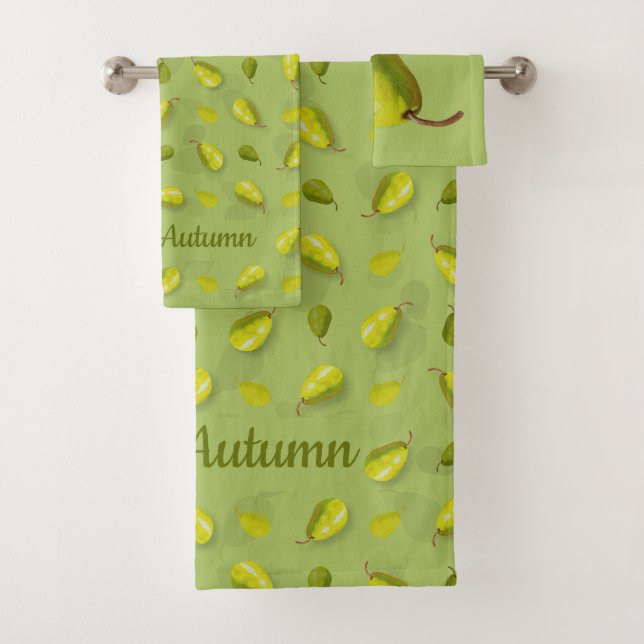 Pear Bath Towels (Insitu)