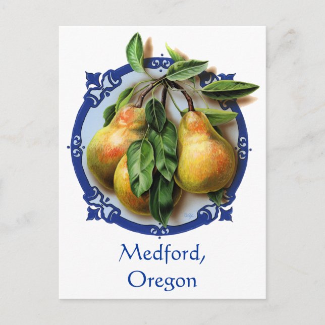 Pear Capitol of the world Medford,Oregon Souvenir. Postcard (Front)