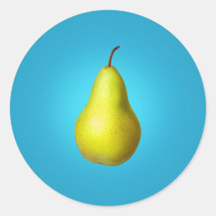 Pear Classic Round Sticker