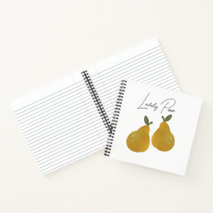 Pear Fruit Illustration Notebook
