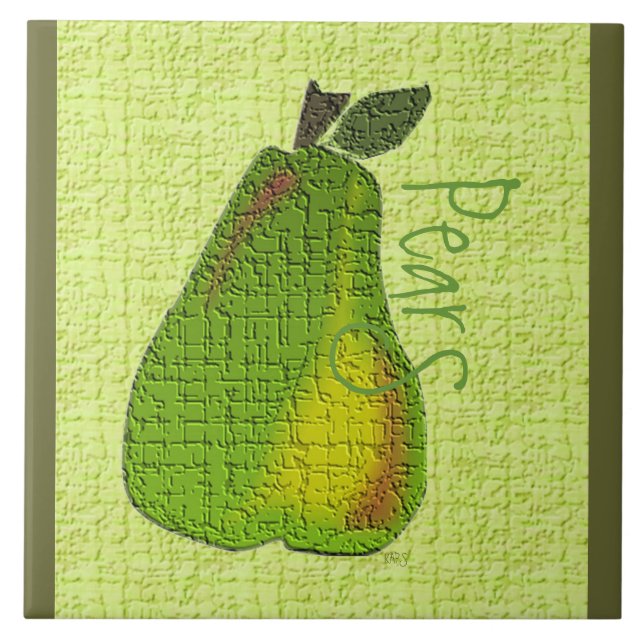 Pear Fruit Tile (Front)