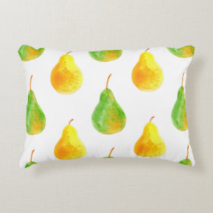 Pear fruits seamless pattern decorative cushion