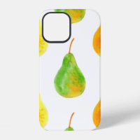 Pear fruits seamless pattern